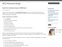 Tablet Screenshot of hcghormonedrops.com